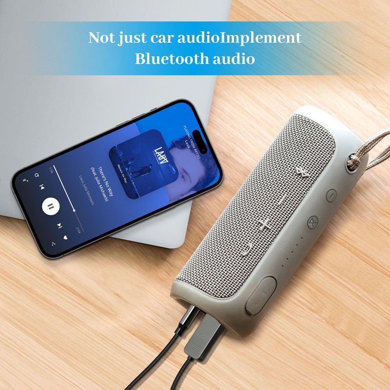 Gbformat Aux Bluetooth 5.2 Adapter Car USB Bluetooth Adapter Car