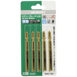 HiKOKI 0040-1401 Jigsaw Blade No.52 32 Mounts, 3.6 inches (92 mm), Pack of 5