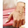ALRNBY Gold Knot Initial Bracelet for Women Trendy Dainty Gold