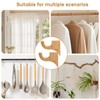 2 Pack Wooden Curtain Rod Brackets Multipurpose Curtain Rod Holders