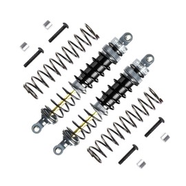 TOOMOD 115mm RC Oil Shock Absorber Big Bore Damper for 1/10 Slash,Stampede,Rustler, Hoss,Bandit, Ford, Vorteks,etc. Parts Upgrade Replace（2Pcs）(Grey)