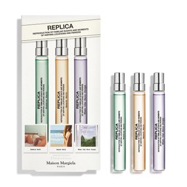 Maison Margiela - Replica - Fresh Fragrance Travel Set - Trio Fragrance Discovery Set - With When The Rain Stops, Bubble Bath & Beachwalk - 0.3 Fl Oz Travel Size Each
