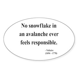 CafePress Voltaire 7 Oval Sticker Oval Car Bumper Sticker