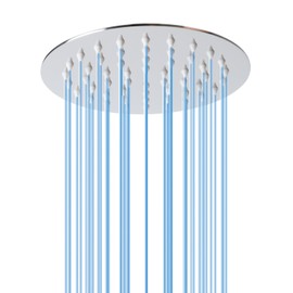 6 Inch Rain Shower Head, BSTIIU High Flow Stainless Steel Round Rainfall ShowerHead, High Pressure Overhead Shower Heads, Wall & Ceiling Mount Ultra Thin Stainless Steel Shower Head, Chrome
