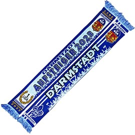 Generisch Darmstadt Aufstiegs Scarf 2023 1st League (Knitted Scarf), blue, white