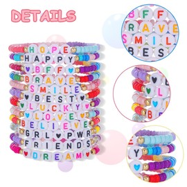 ZKGYUS Pack of 12 Pearl Bracelets, Women's Bracelet Set, Colourful Beads Stretch Bracelet, Bead Bracelet, Stackable Boho Bracelets, Summer Beach Beads Set, Jewellery for Women and Girls, multicoloured