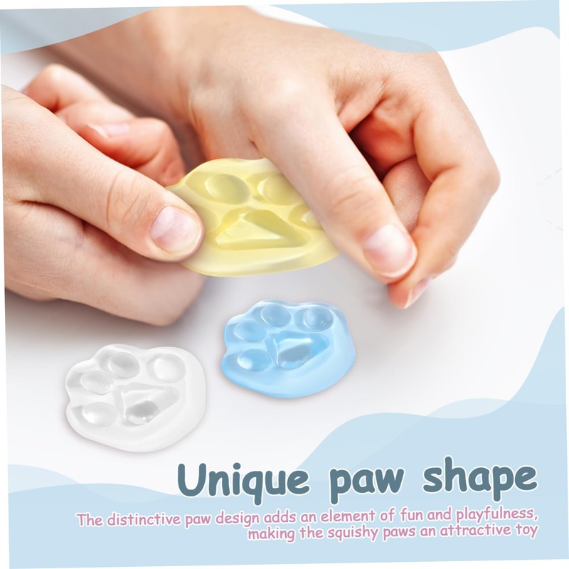 Abaodam 50Pcs Mini Squeezable Paw Soft Squishy Sensory for Cute