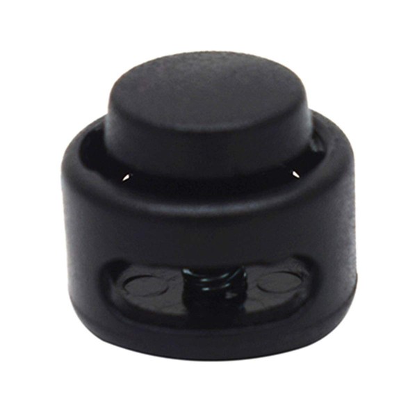 KEEJEA Cord Lock Toggles Black Plastic Stopper Mini Size 11.5mm