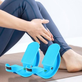 SM SunniMix Calf Stretcher Foot Rocker Workout Non Slip Tendon Stretch Board Roller for Balance Tight Calves Yoga Flexibility Office Use, Blue