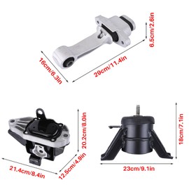 ihreesy 71099 61001 71085 Engine Motor & Transmission Mount, Engine Motor & Trans Mount Set Compatible with Hyundai Sonata 2.0L L4 2.4L 2015 2016 2017
