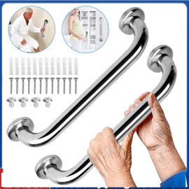 Dazone 2Pcs Grab Bar Bathroom Stainless Steel Safety Handicap Shower Tub Handle Support