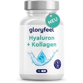 Hyaluronic Collagen Capsules - With Biotin, Vitamin C (from Acerola), Zinc, Selenium & Bamboo Extract - High Dose Skin, Hair, Nails Complex - 90 Pieces for >1 Month - Highly Bioavailable - Laboratory