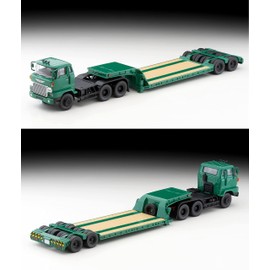 Tomica Limited Vintage Neo 1/64 LV-N173b Hino HH341 Heavy Equipment Transport Trailer, Green, Finished Product