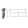 Fryer Skewer Stand Uniform Cooking Rust Resistance Stainless Steel Vertical