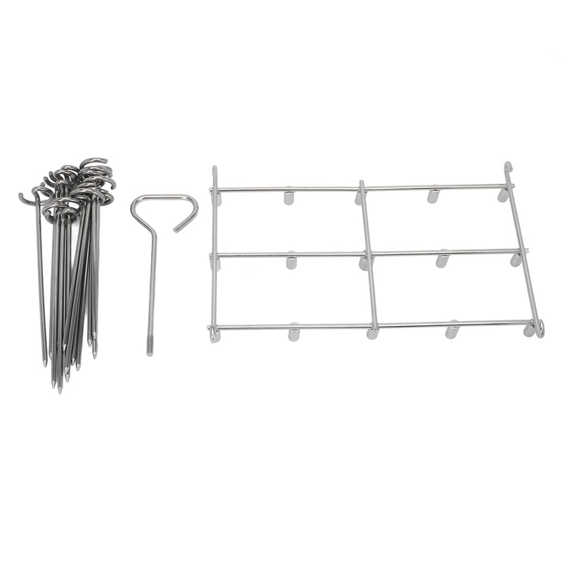 Fryer Skewer Stand Uniform Cooking Rust Resistance Stainless Steel Vertical