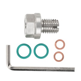 Piggyback Oil Drain Plug Stainless Steel Oversize Self Tapping Oil Pan Thread Repair Kit with O Ring M14.1‑1.25x15mm