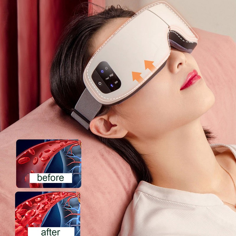 Electric Eye Massager Gas Bag Hot Compress Relieve Fatigue Eye