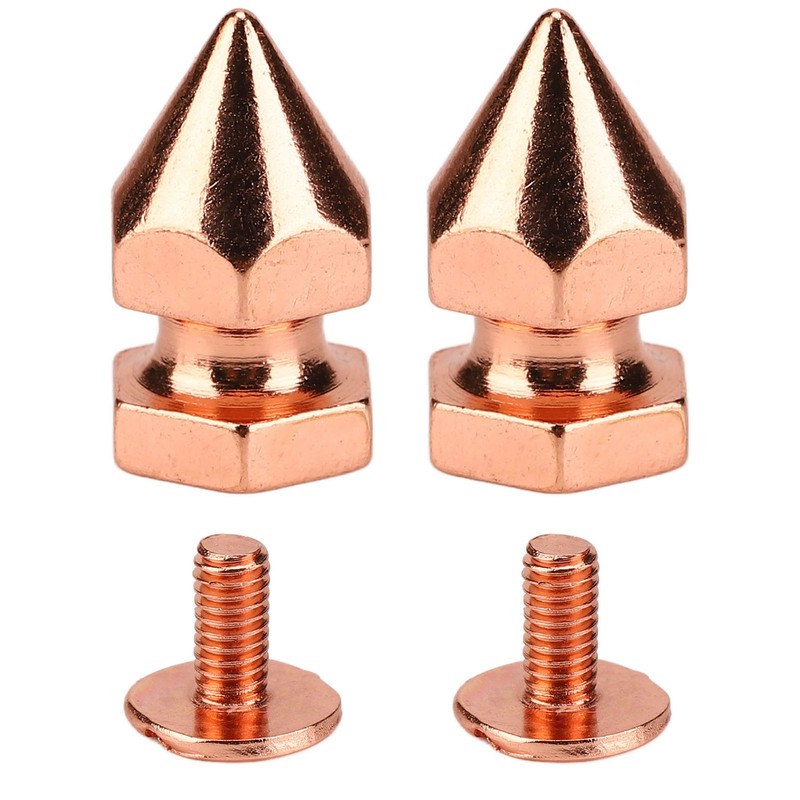 100 Sets Spiked Cone Spike Stud Rose Gold High Hardness