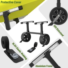 GanFindX Kayak Cart Heavy-Duty Aluminum Foldable Kayak Canoe Trolley with Adjustable Elastic Straps | Portable Lightweight Kayak Cart Dolly