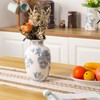 Magclay Blue and White Vase for Home Decor, Ceramic Chinoiserie