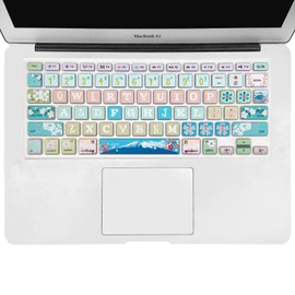 SANFORIN Silicone Keyboard Cover Skin for Old MacBook Air 13 Inch (A1466/A1369),MacBook Pro 13'' (A1425/A1502/A1278)/15'' (A1398 /A1286)/17'' (A1297) (with/Without Retina Display), Sakura