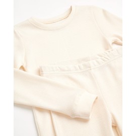 Galaxy by Harvic - Juego de ropa interior térmica para niños, 6 piezas, capa base de punto gofre, para clima frío (tamaños: 2T-16), Negro/Carbón/Natural, 4-5