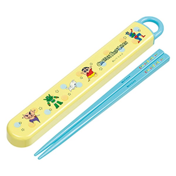 Skater ABS2AM Crayon Shin-chan Children's Chopsticks and Case Set, 6.5 inches (16.5 cm), Made in Japan