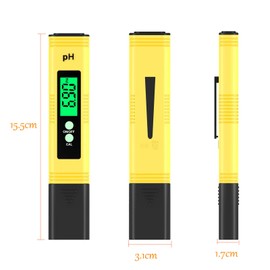 GOOMAND PH Meter, Digital PH Meter, High Precision, Pen-type, PH Measuring Instrument, Automatic Calibration, Tropical Fish Breeding, Aquariums, Pools, Water Quality Inspection, Paher, PH Test Pen
