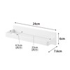 Yamazaki 1529 Film Hook, Bath Boot Holder, White, W 9.4