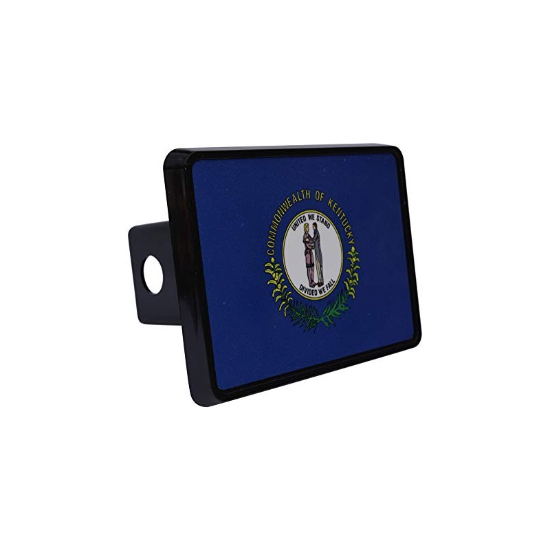 Kentucky State Flag Trailer Hitch Cover Plug KY