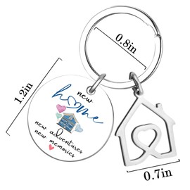 XzmaaoX House Warming Gifts New Home Couple Family Housewarming Closing Gifts For Women Men Home Buyers First Time Home Buyer Gift Cute First Apartment New Home Keychain Gift Ideas