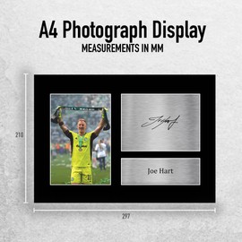 HWC Trading A4 Joe Hart Celtic Gifts Printed Signed Autograph Picture for Football Fans and Supporters - A4