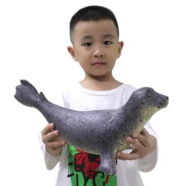 SmilerSmile Simulated Ocean Big Animal, One pc 15Inch Soft Filled Rubber Sea Educational Toys (sea Dogs)