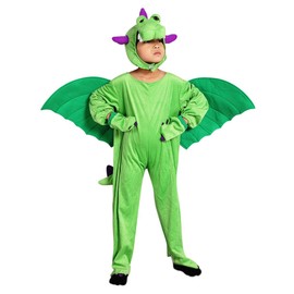 Ikumaal Dragon Costume SY20 for Babies/Toddlers, for Carnivals/Parties, 98/104, Green