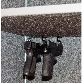 Vinyl Back-Under Shelf Handgun Hanger - (2 Pack)… Back Under Pistol Hangers (2 Pack)