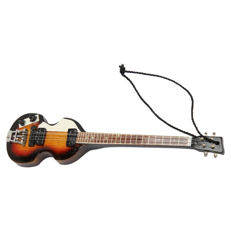 Miniature Electric Guitar Model Innovative Simulation Hand Crafted Wooden Guitar