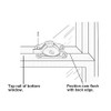 QCAA Zinc Die Cast Window Sash Lock, 2-7/16", Brushed Antique