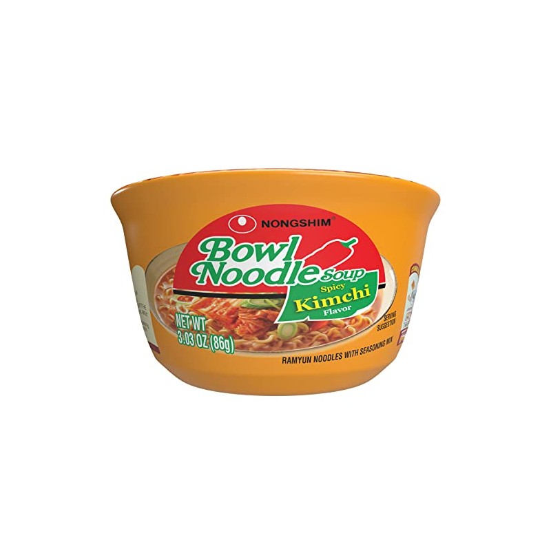 Nongshim Ramen Noodles, Gourmet Instant Ramen bowl, Premium Microwavable Noodle