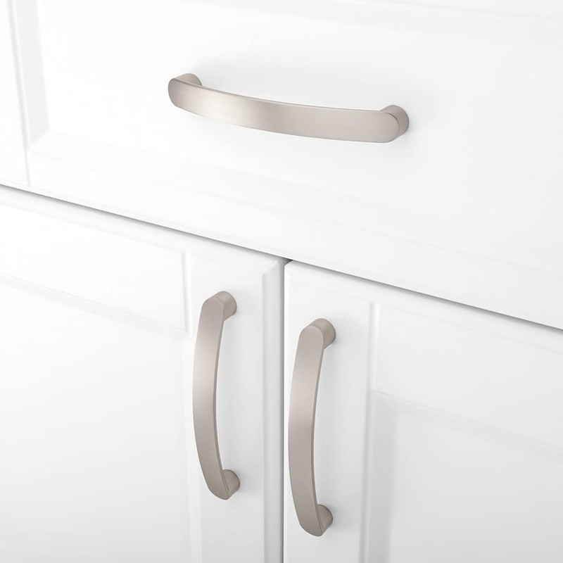 SYZOW 6 Pack Cabinet Handles Brushed Nickel Cabinet Pulls Kitchen