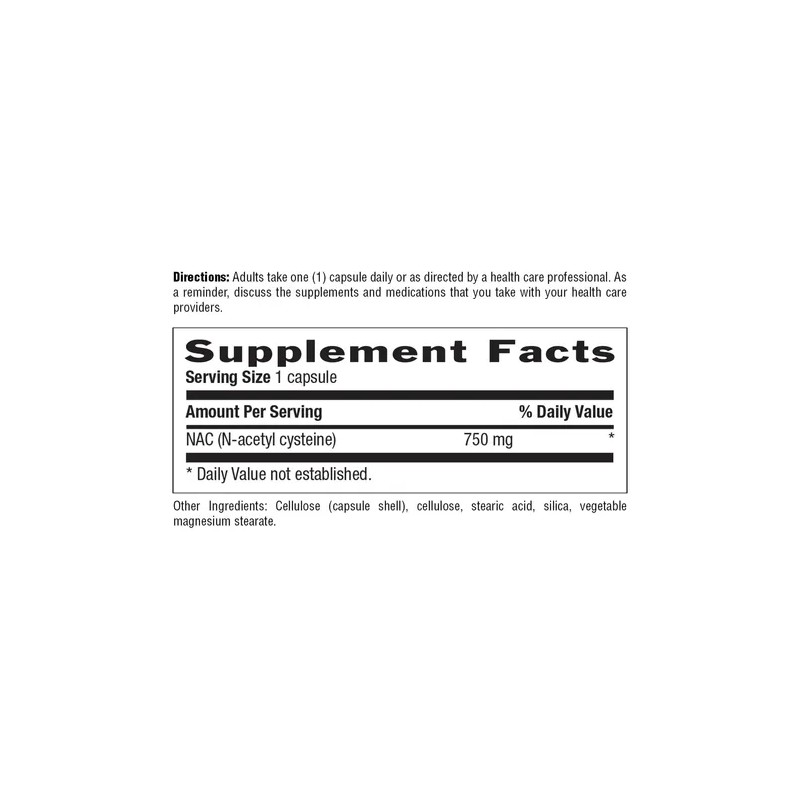 Country Life N-acetil Cisteína 750 Mg Soporte Hepático
