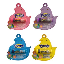 Peeps Lip Balm Set of 4 Scented Marshmallow Cream Flavors