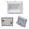 Ceramic Soap Dish Thin Set Installation Bar Holder Shower Wall