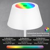 BRILONER LED Table Lamp Wireless, RGB Bedside Lamp Touch, Desk