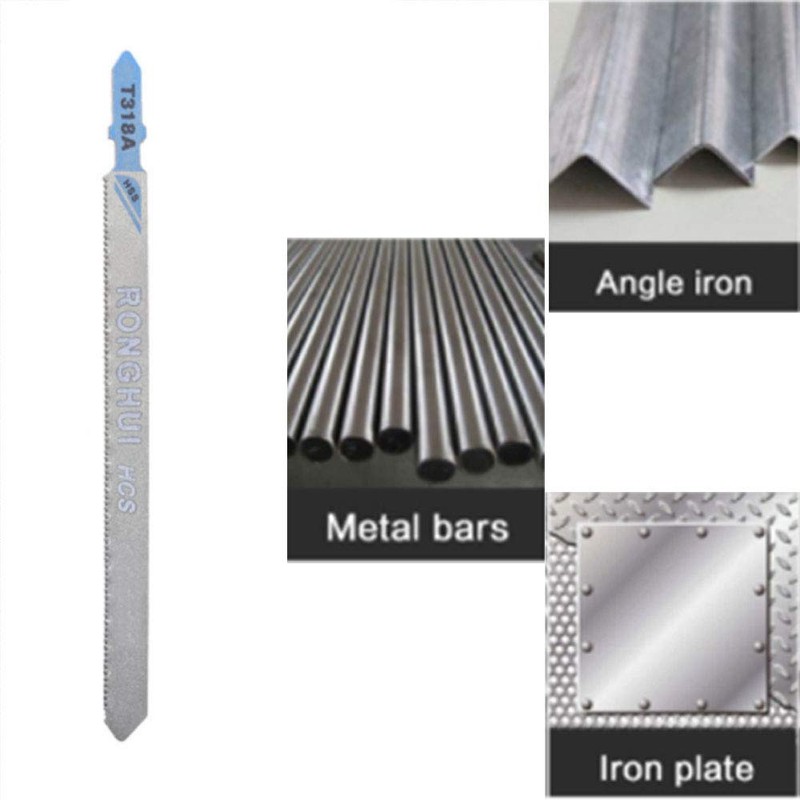 5PCS Jigsaw Blade Set T Shank Socket for Cutting Metal,
