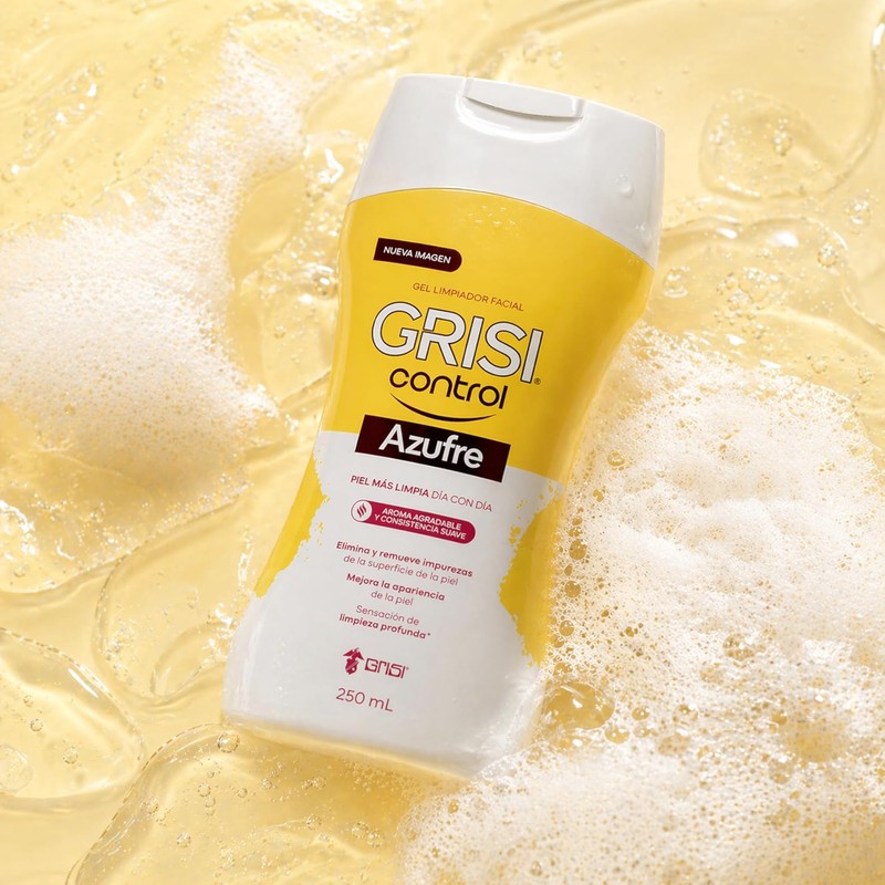 Grisi Control Gel Limpiador Facial Azufre 3% para Piel Grasa