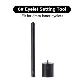 WUTA Eyelets Setting Tool,Smooth Black Grommet Installation Tools, Rivets Setter Tool Kit for Leather Craft（3mm）