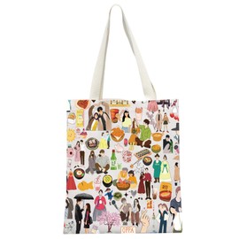 MEIKIUP K-drama Lover Gift K-drama Mama Shopping Bag Korean Music Fans Gift K-Drama Addict Tote Bag for Fans (K-drama tb)