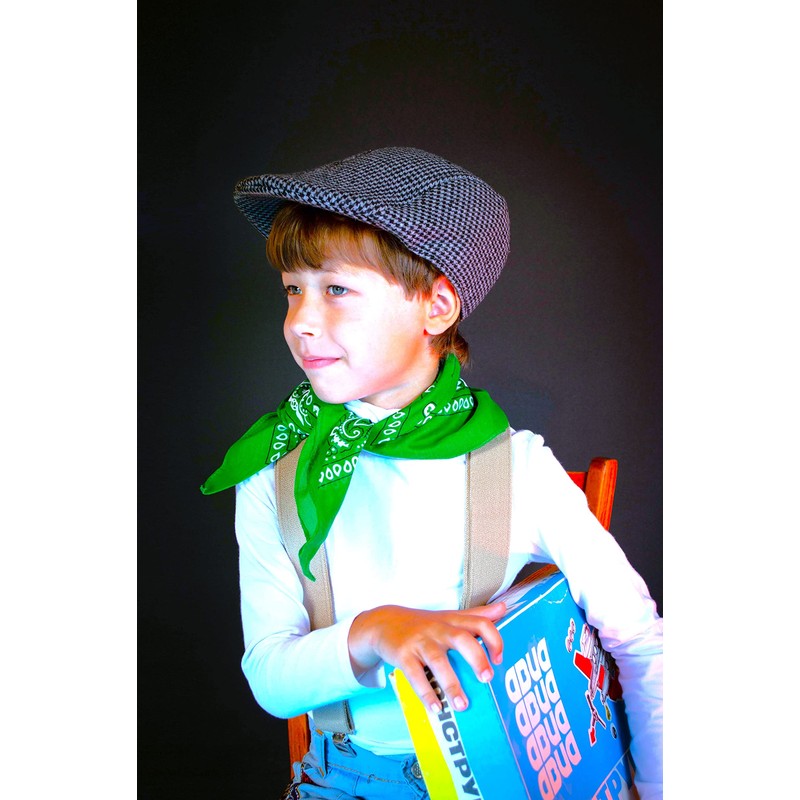 Green Paisley Bandana Head Scarf