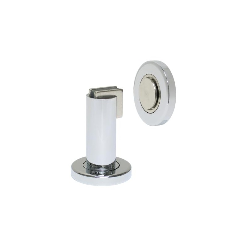 FPL Modern Door Stop/Holder and Magnetic Catch - Polished Chrome