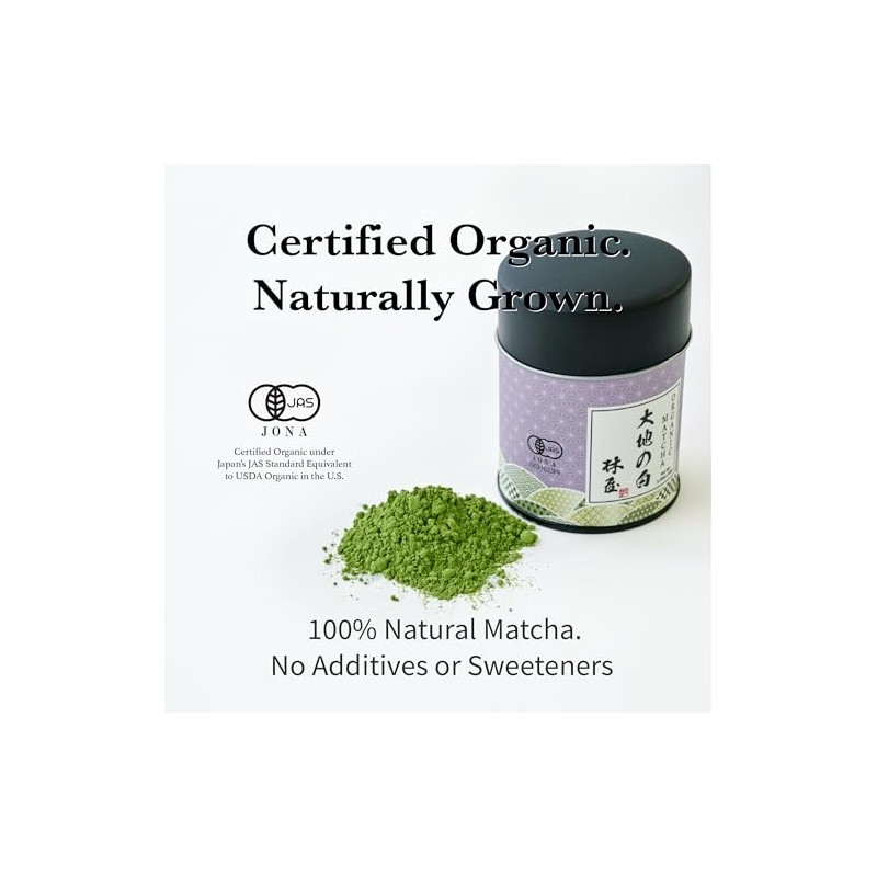 KYOHAYASHIYA Organic Matcha Powder - Ceremonial Grade Green Tea